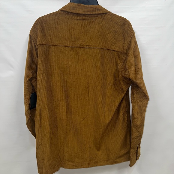 Valor Collective Jacket Mens Medium Brown 100% Cotton Corduroy Long Sleeve NWT - Picture 2 of 16